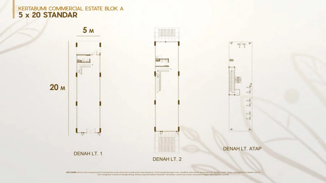 Denah BLOK A STD — Kertabumi Commercial Estate