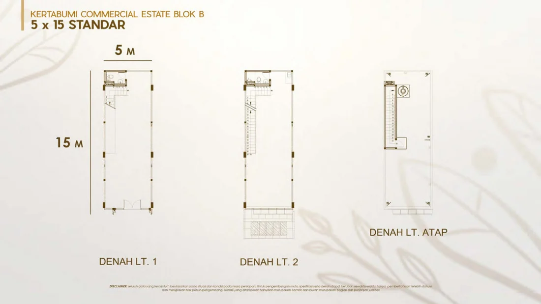 Denah BLOK B STD — Kertabumi Commercial Estate