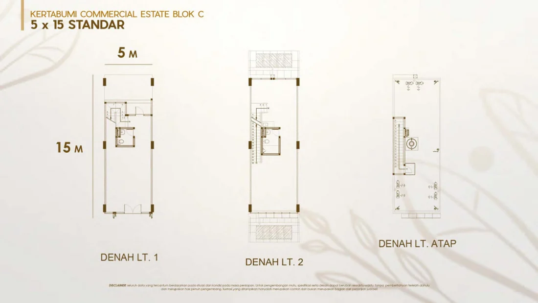 Denah BLOK C STD — Kertabumi Commercial Estate