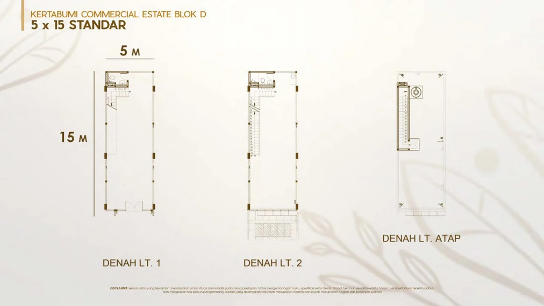 Denah BLOK D STD — Kertabumi Commercial Estate