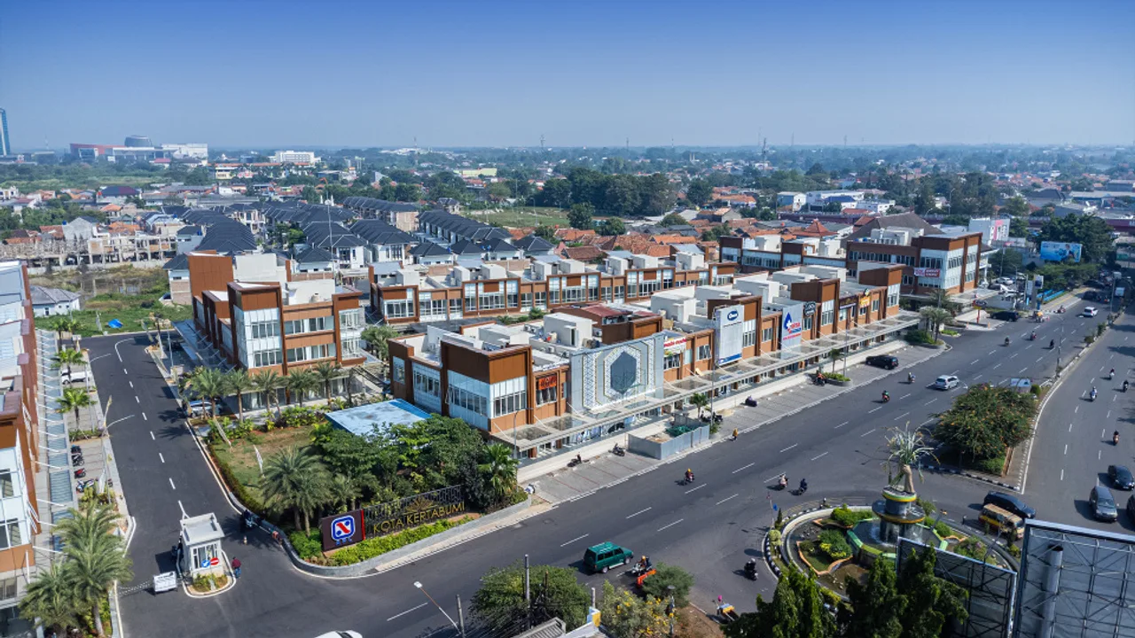 Kawasan Kertabumi Commercial Estate dari udara (foto aktual)