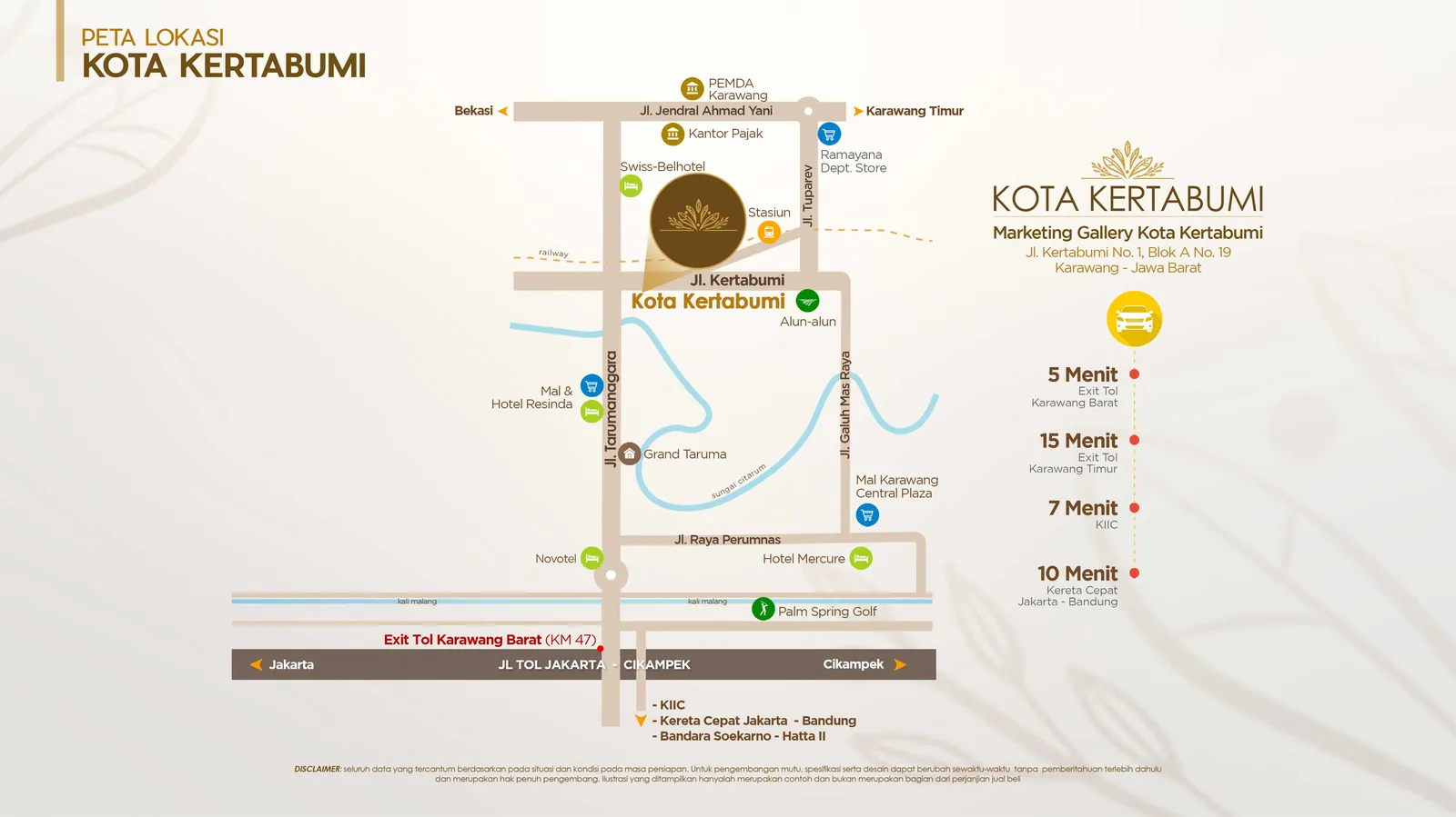 Kota Kertabumi — Peta Lokasi Strategis Pusat Karawang